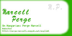 marcell perge business card